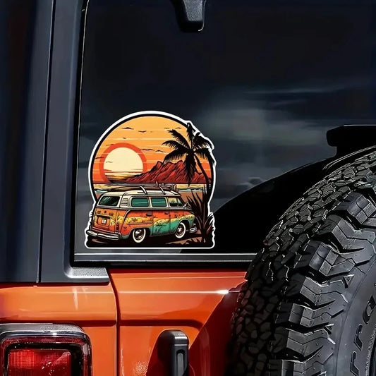 Vintage Van Surf Sticker FV