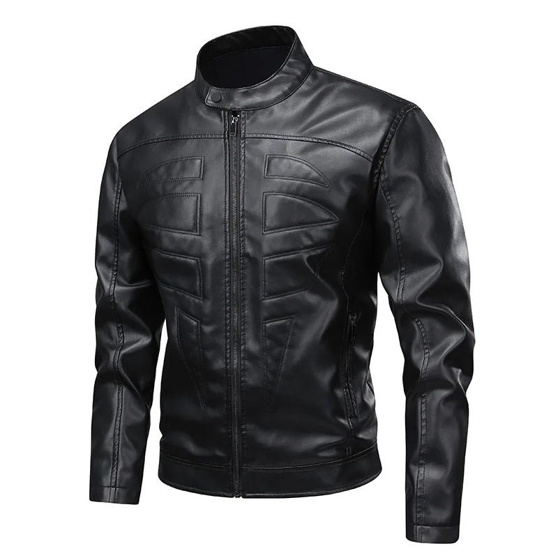 Man Leather Jacket Autumn FM