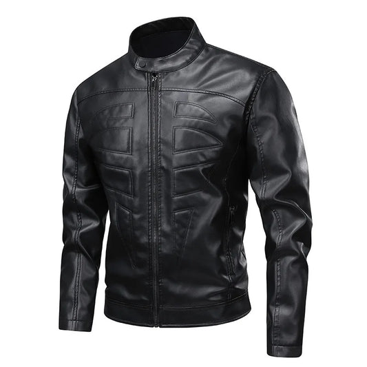 Man Leather Jacket Autumn FM