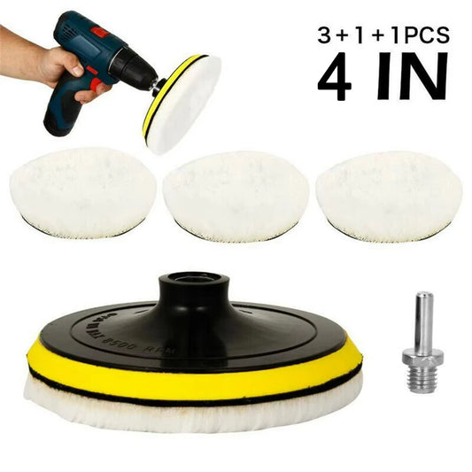 4-in-1 Drill Attachment Wool Polishing Kit FC