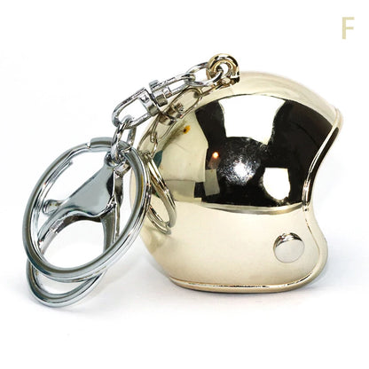 Motorcycle Helmet Metallic Keychain FM