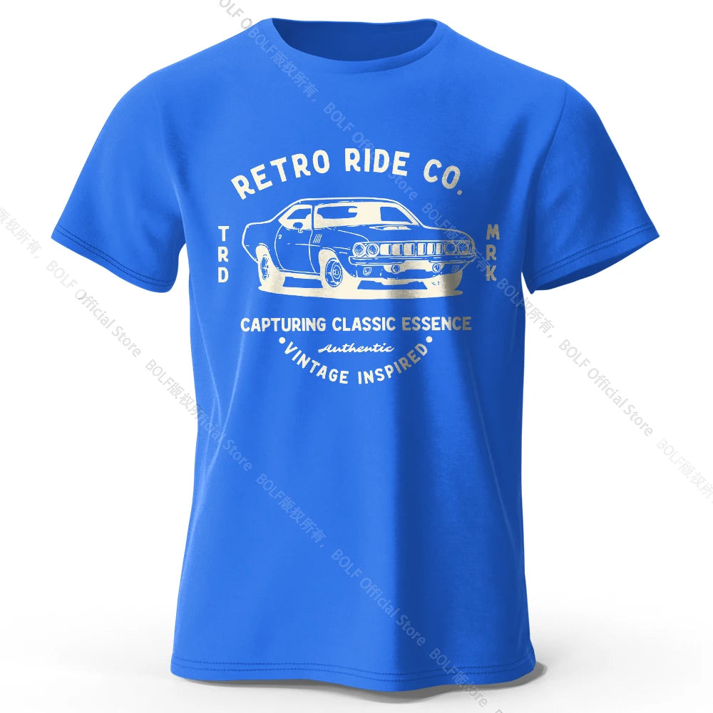 Men's Vintage "Retro Ride Co" T-Shirt FC
