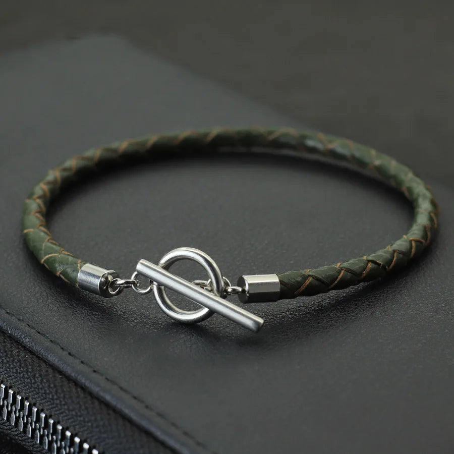 Leather Bracelet Men Jewelry FM