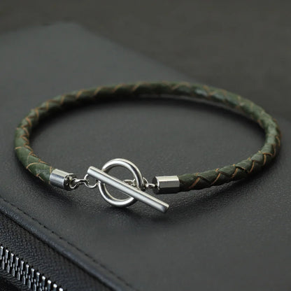Leather Bracelet Men Jewelry FM