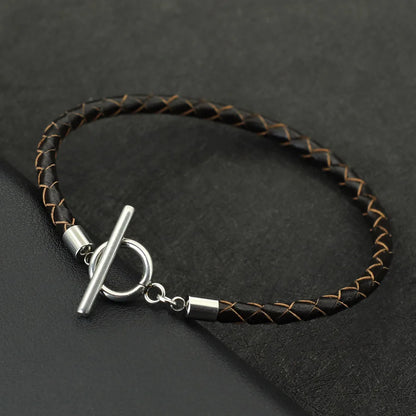 Leather Bracelet Men Jewelry FM
