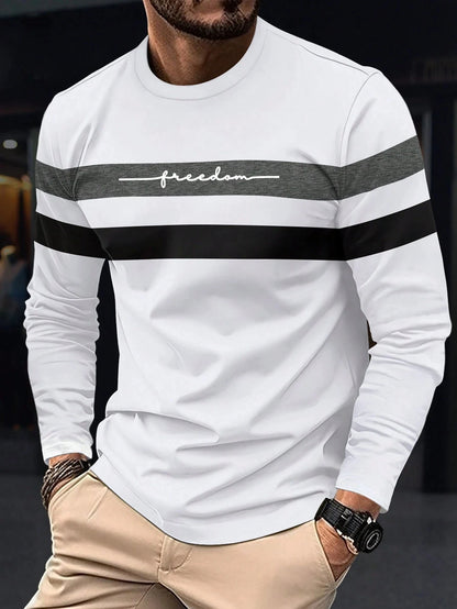 Casual Men’s Long Sleeve T-Shirt FM
