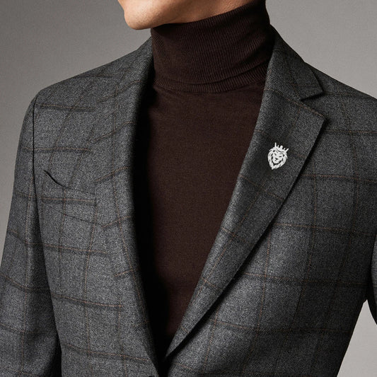 Lion Pin Brooch for Men FM