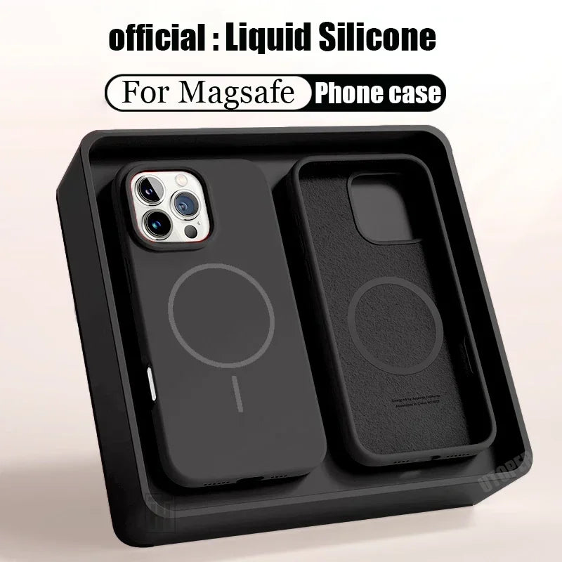 Magnetic Silicone Case for iPhone FM