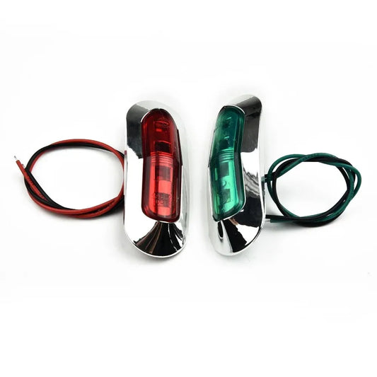 2Pcs LED Boat Navigation Lights FM