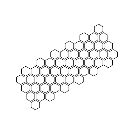 Car Honeycomb Pattern Vinyl Decal FC