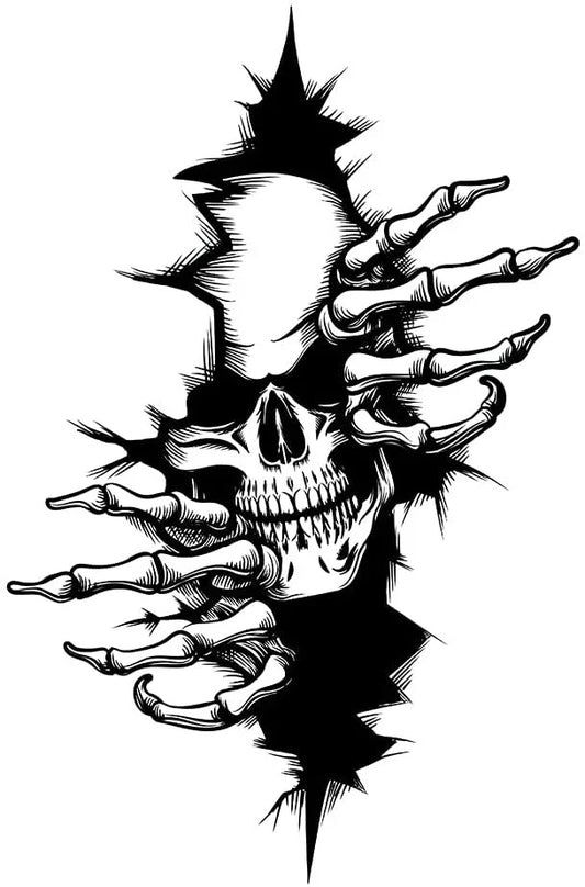 Horror Skeleton Exterior Sticker FM