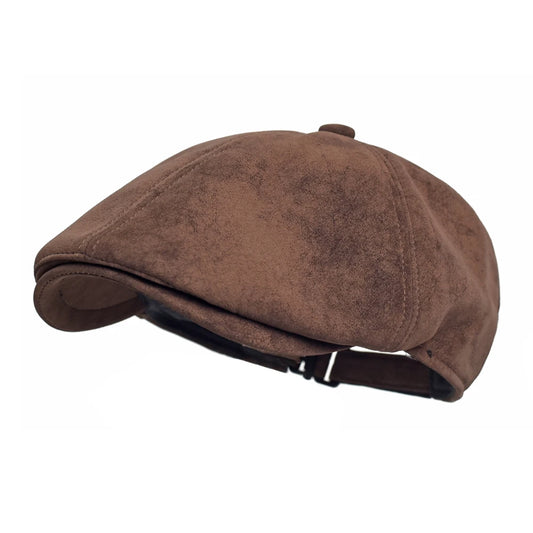 Autumn Winter Leather Cap Men FM
