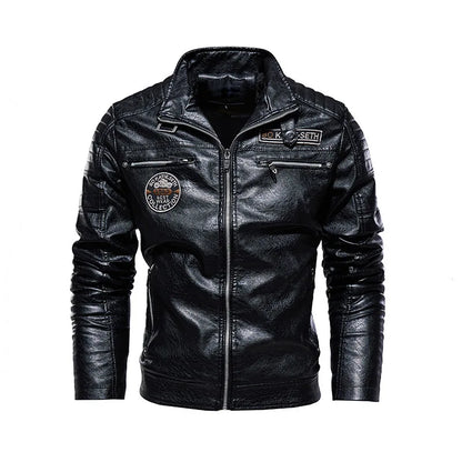 Motorcyclist Leather Jacket Men FM