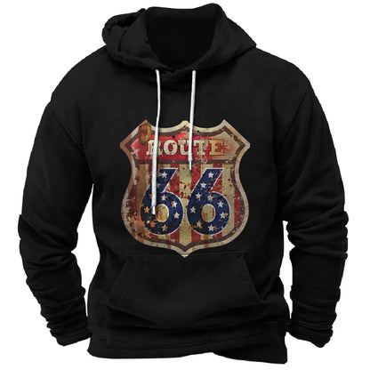 Vintage Hoodie Route 66 FM