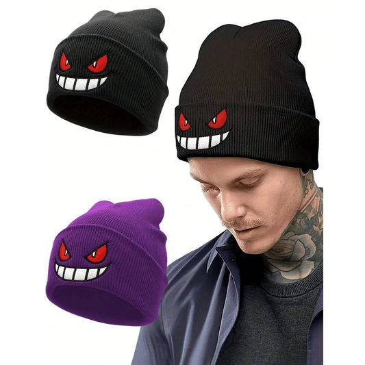 Monster Embroidered Knitted Hat FM