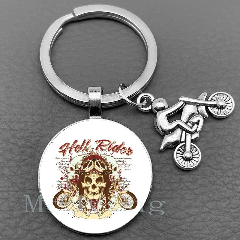 Motorcycle Rider Keychain FM