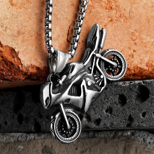 Motorcycle Rider Men Necklace FM