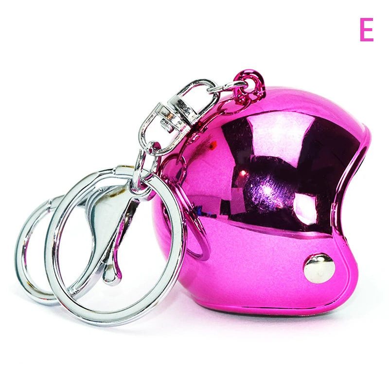 Motorcycle Helmet Metallic Keychain FM