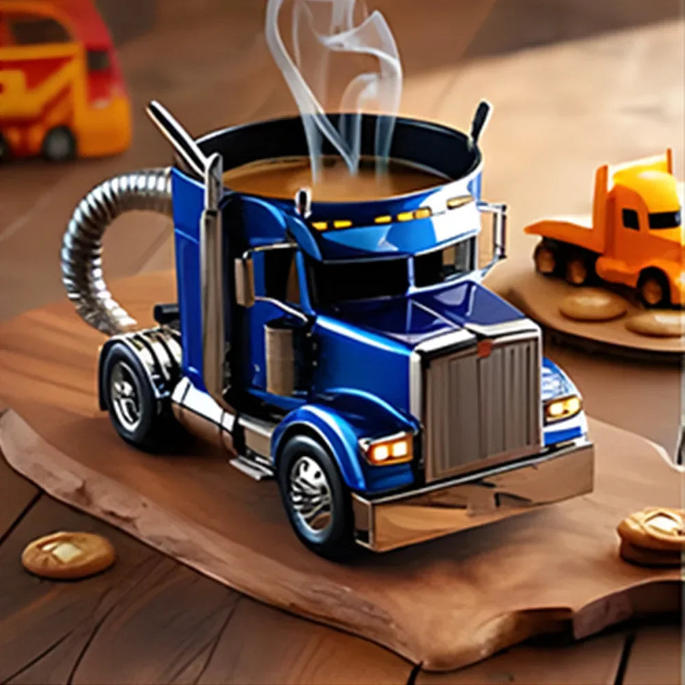 3D Semi-Truck Model Coffee Mug TS