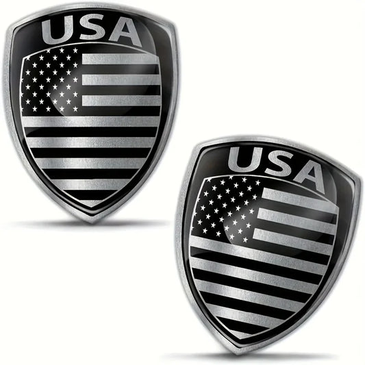 USA Shield American Flag Car Badge FC