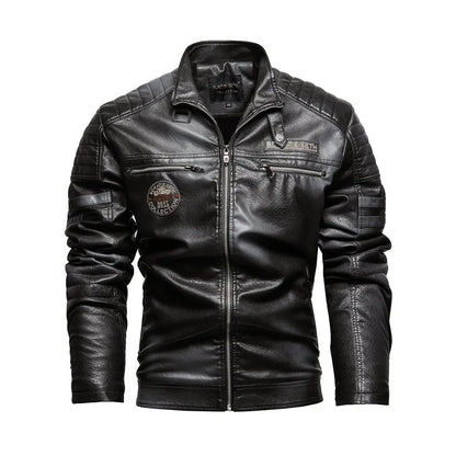 Motorcyclist Leather Jacket Men FM