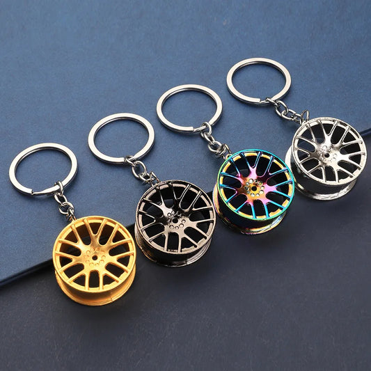 Zinc Alloy Wheel Keychain FM