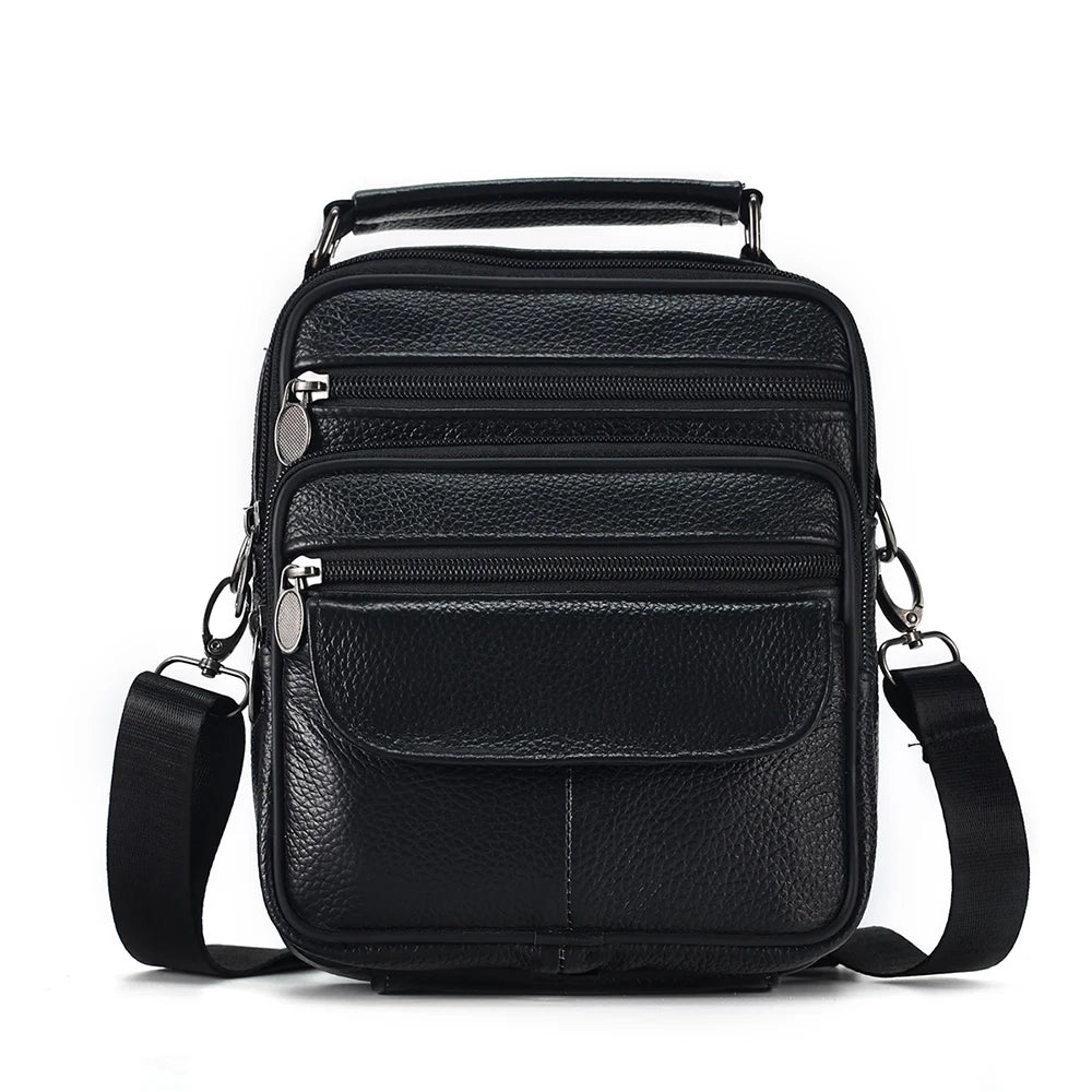 Men Genuine Leather Crossbody Bags FM