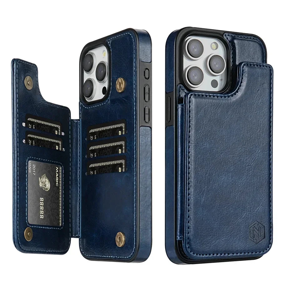 RFID Blocking Wallet iPhone Case FM