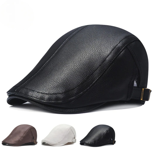 Leather Beret Men FM