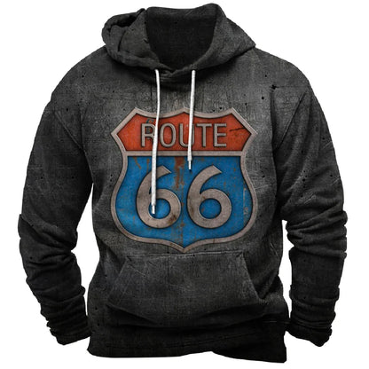Vintage Hoodie Route 66 FM