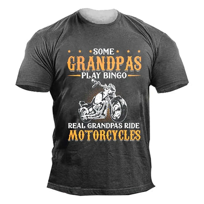 Old Man Motorcyclist T-Shirt FM