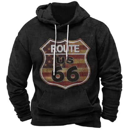 Vintage Hoodie Route 66 FM