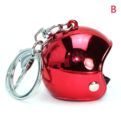 Motorcycle Helmet Metallic Keychain FM