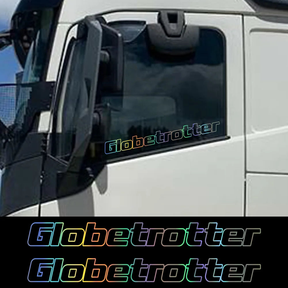 Globetrotter Truck Side Window Decals TS