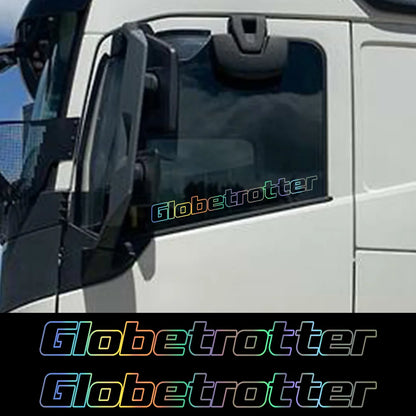 Globetrotter Truck Side Window Decals TS
