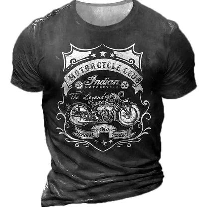 Old Man Motorcyclist T-Shirt FM