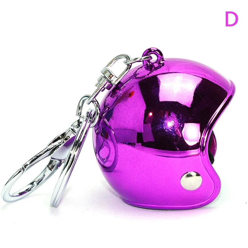 Motorcycle Helmet Metallic Keychain FM