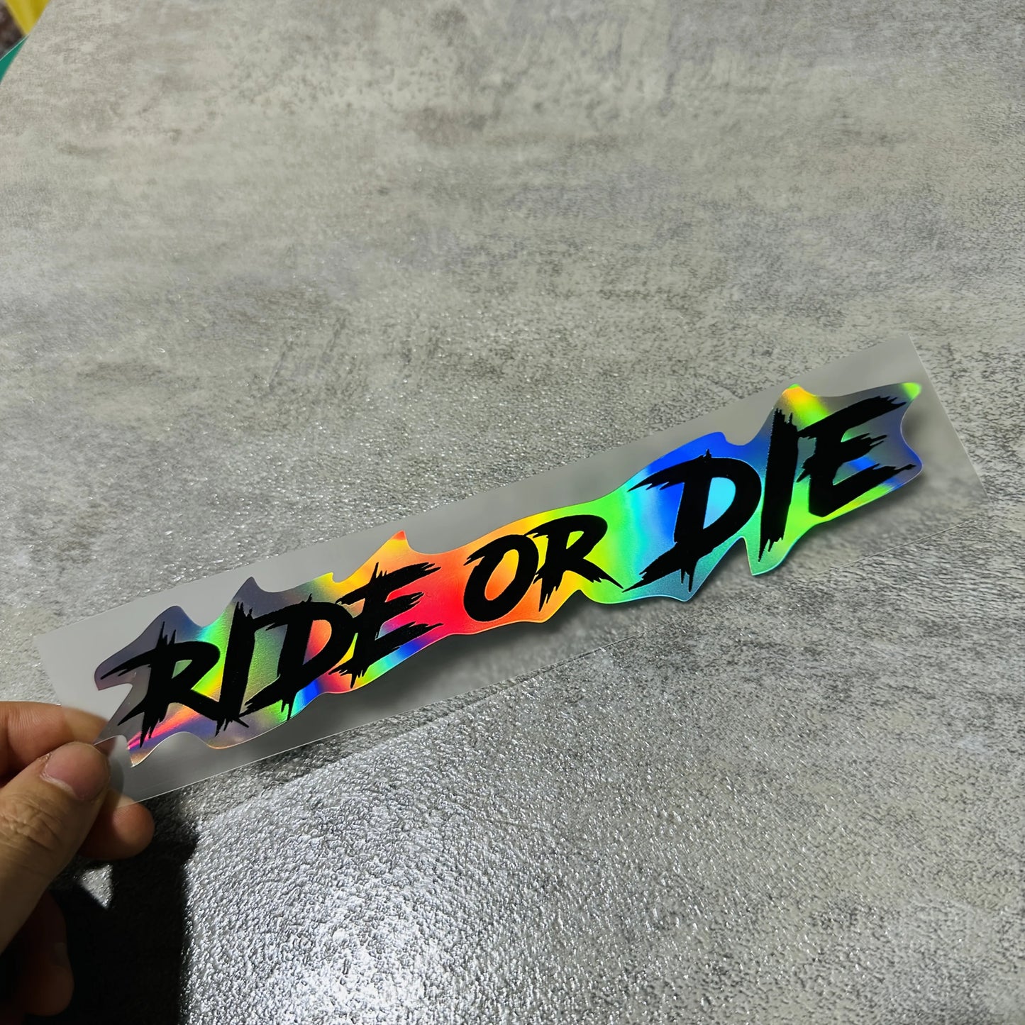 Ride or Die Helmet Sticker FM