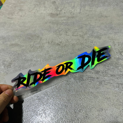 Ride or Die Helmet Sticker FM