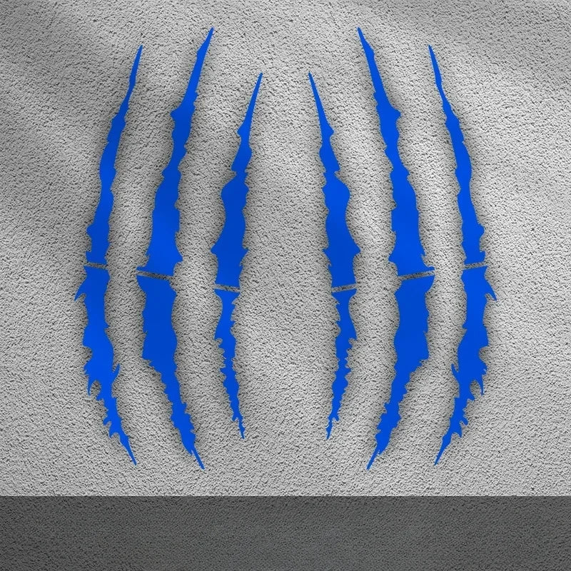 2PCS Helmet Scratch Sticker FM