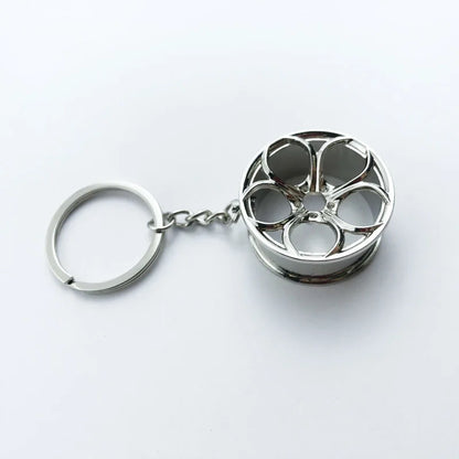 JDM Car Wheel Keychain FC