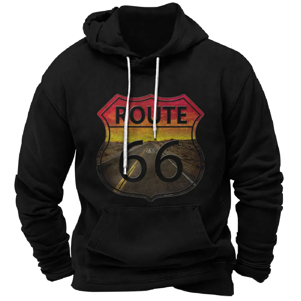 Vintage Hoodie Route 66 FM