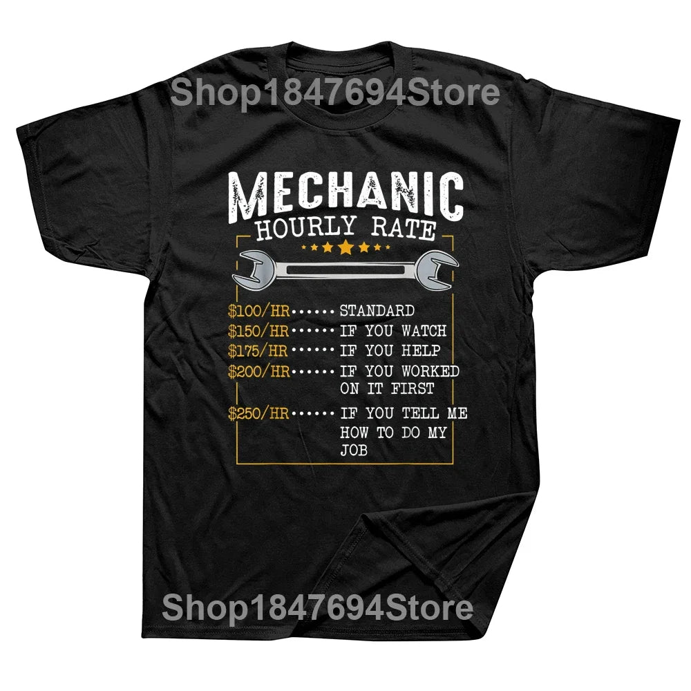 Mechanic Hourly Rate T-Shirt FC