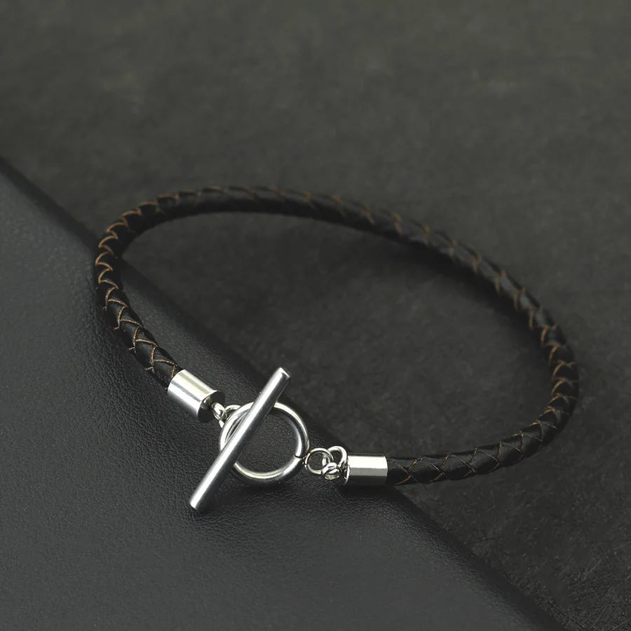 Leather Bracelet Men Jewelry FM