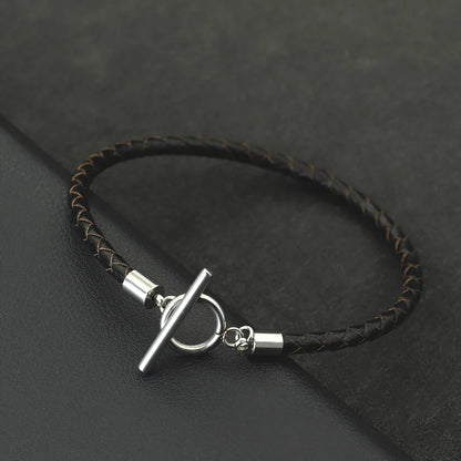 Leather Bracelet Men Jewelry FM