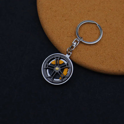 Metal Car Wheel Hub Keychain FC