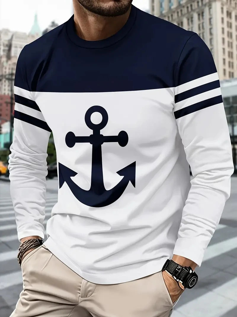 Casual Men’s Long Sleeve T-Shirt FM