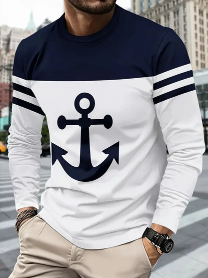 Casual Men’s Long Sleeve T-Shirt FM
