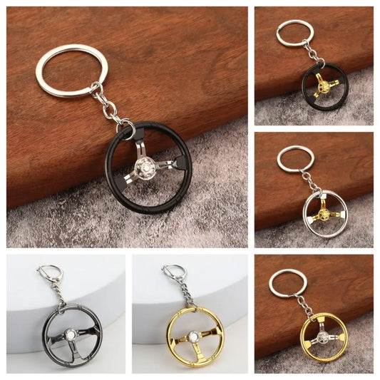 Sports Steering Wheel Keychain FC