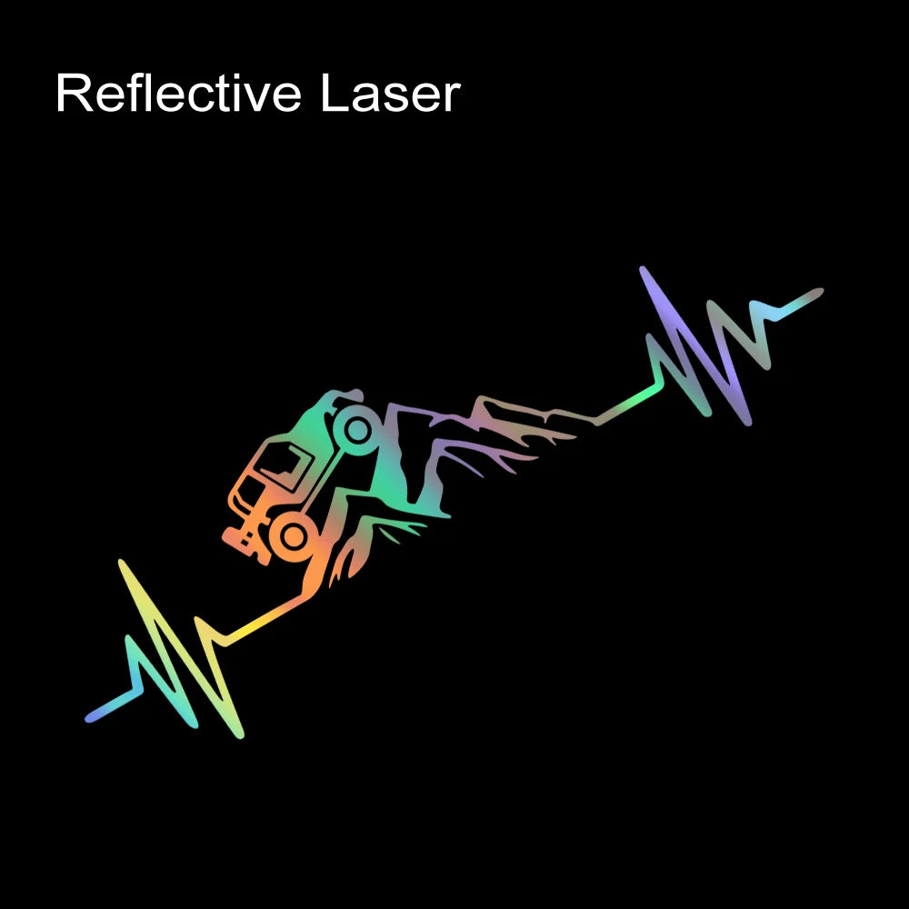 Off-Road Adventure Heartbeat Car Decal FC